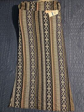 Sequin Hearts XL Boho Geometric Print Maxi Skirt NWT